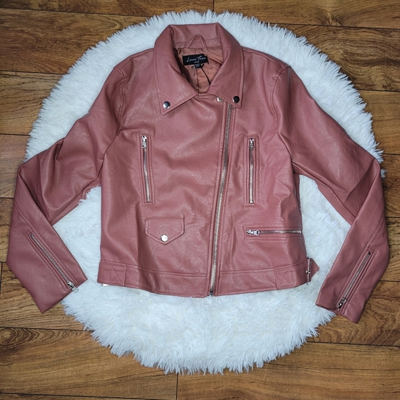 Love Tree womens faux leather moto jacket - Picture 2 of 14